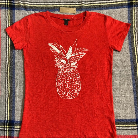 J. Crew Tops - NWT J Crew Pineapple Tee Women’s XS